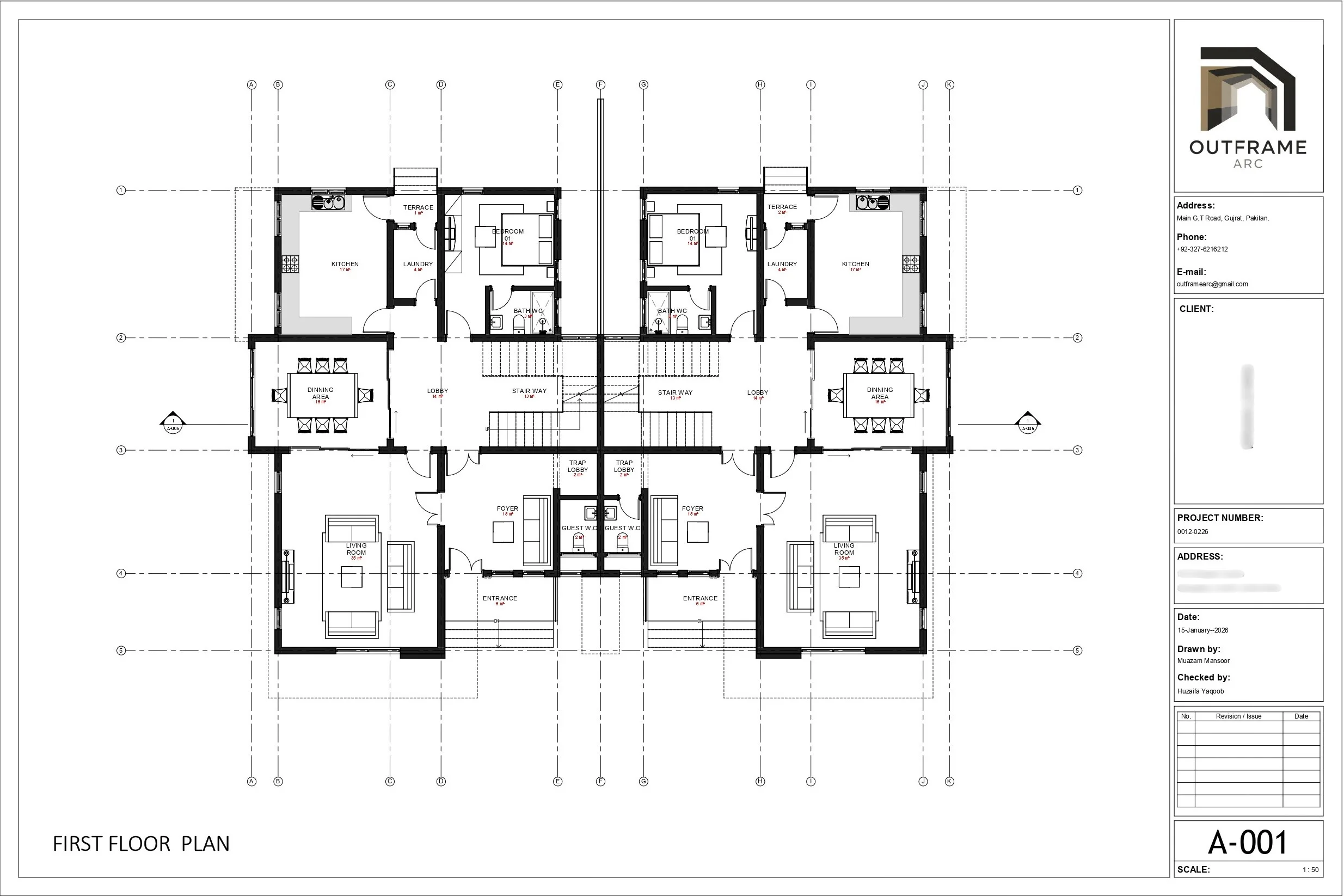 Semi-Duplex Plans sample