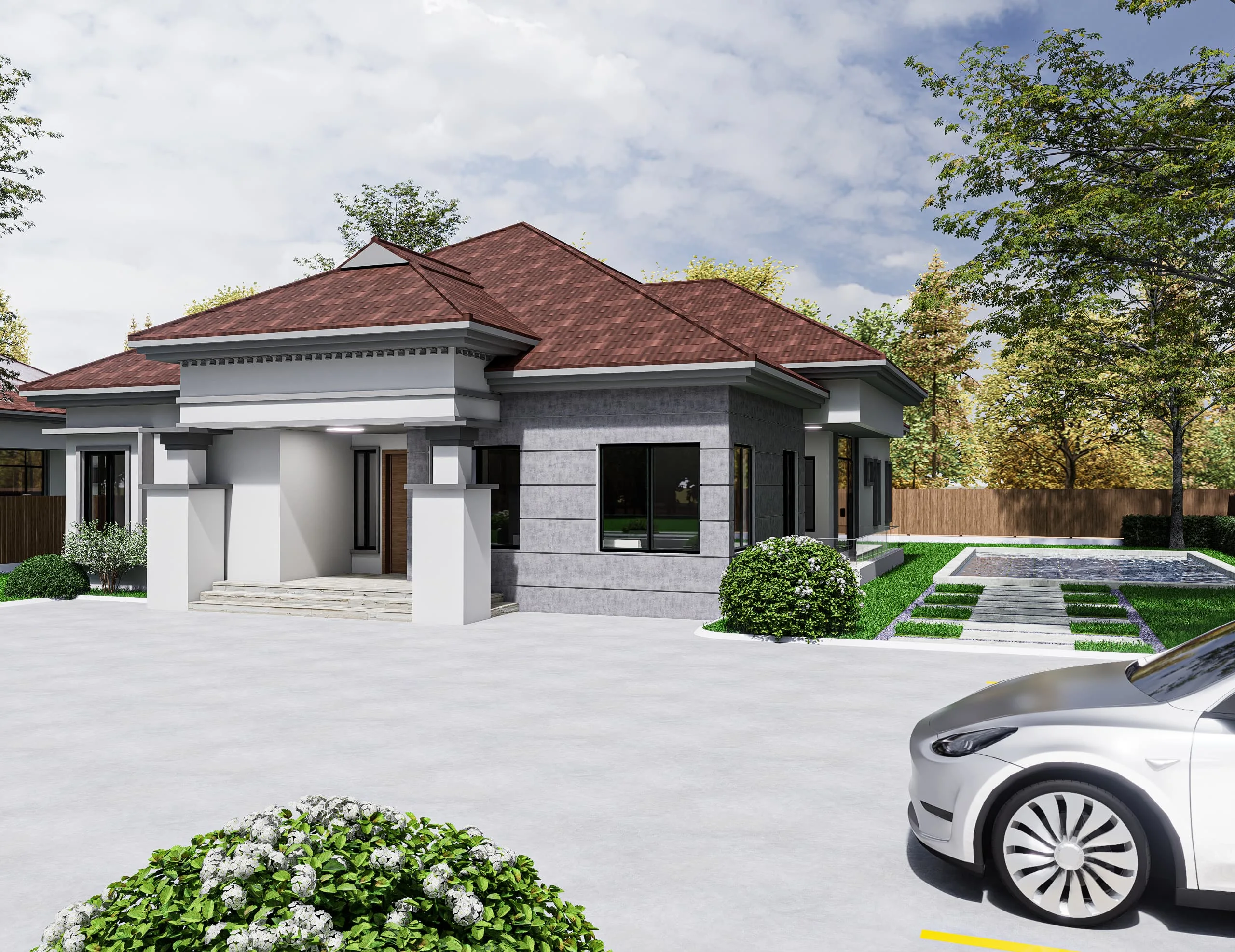 Willowbrook Single-Story Residence, Residential production work by Outframe Arc